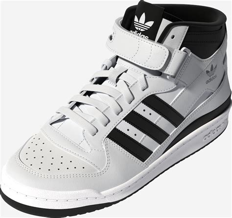 adidas hoge sneakers heren wit met zwart|Witte adidas Hoge sneakers voor heren online kopen .